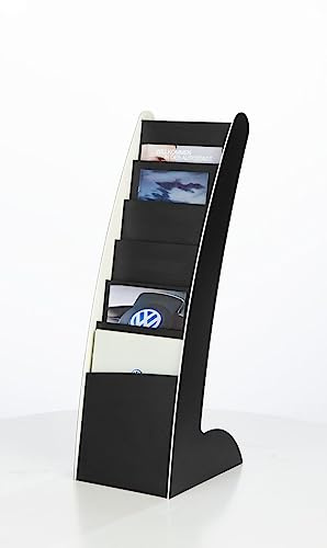 PAPERFLOW Prospektständer Courbo Slim, 6 Fächer