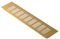 Oro 400x100 mm Rejilla de Aluminio para Ventilación, Rejilla de Ventilación para Zócalos Armarios de Cocinas, Viviendas, Oficinas