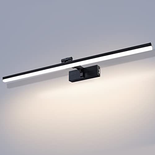TYhogar LED Spiegelleuchte Bad 80cm 16W Spiegellampe Bad 180° drehbar Badezimmer Lampe Badlampe 3 Farbtemperatur Einstellungen Bilderleuchte IP44 Schminklicht Bildbeleuchtung wandleuchte Bad