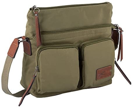 camel active Sky Damen Shopper Umhängetasche Reißverschluss Groß Grün
