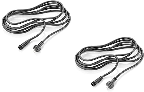 ledscom.de 2 Stück Verlängerungskabel für Stecksystem NEMO (IP44), 3 m, schwarz