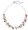 Bulinlin Damen Silber Perlenkette mit Kristall Statement Mehrreihige Boho Choker Halskette Modeschmuck Geburtstagsgeschenke für Frauen（15-Champagne）