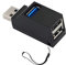 SHANFEILU USB Hub 90 Degree Splitter 3 Port USB 3.0 Adapter Portable Powered Data USB Hub High Speed Transfer for PC Laptop USB Flash Drives Black