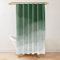 Yanyan Art Duschvorhang Badezimmer Salbeigrün Aquarell Ombré Stoff Polyester Wasserdicht Modern Duschvorhang Bad Deko Haken 48x72in-122x183cm/BxL