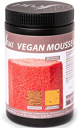 Sosa Chef Quality Vegan Mousse Gelatin - 500g | Plant Based Mix Agar-Agar and Tapioca Starch. Create firm Vegan Mousses. Kosher. Gluten-Free. Gelling Agent
