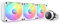 NZXT Kraken 360 RGB - 360mm AIO CPU Liquid Cooler - RL-KR360-W1 - Customizable 1.54 Square LCD Display for Images, Performance Metrics - High-Performance Pump - White