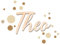 timalo® Türschild Holz personalisiert mit Namen. Individuelles Namensschild Kinderzimmer 3D Schriftzug Dekoration Tür Wanddeko Aufkleber | wood2-m-Kreise-30cm