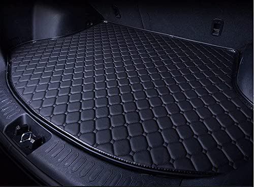 Auto Leder Kofferraummatten für Nissan X-Trail III (T33) 2022 2023 7-seat, Langlebiges Wasserdicht Kratzfest Kofferraumwanne Schutzmatte, Innenraum ZubehöR,D/Black1