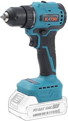 KATSU FIT-BAT Brushless Taladro Atornillador a Bateria 21V, Motor sin Escobillas, 40N.m Máx, 10mm Portabrocas sin Llave, 2 Velocidad y luz LED, para Hogar DIY, sin Batería