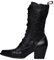 Texani Donna Western Pelle Stivali Equitazione Camoscio con Tacco Stivali Alti con Lacci Vintage Stivaletti Marroni Anfibi Stivali Cowboy Stivali Texani Invernali Biker