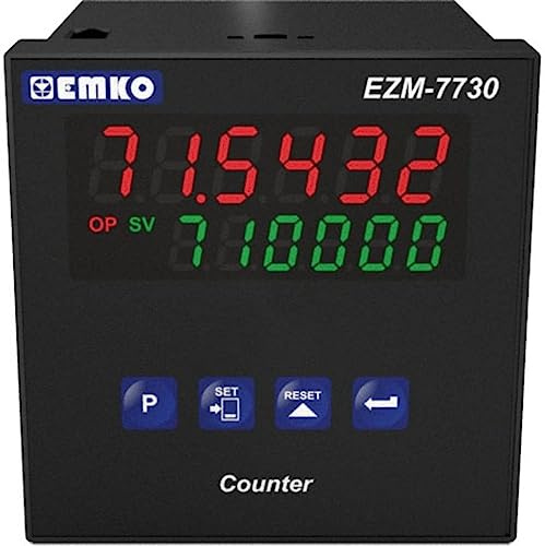 Emko Metall Telefon-Vorwahlzähler, Sechskant, Edelstahl, Zähler, Elektrizität