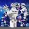 139Stück Weltraum Blau Luftballons Girlande Kit Geburtstag Party Dekoration 4D Galaxie Astronaut Foilen Luftballon Navy Blue Silbrig Lila Latex Luftballon für Kinder Baby Shower Deko