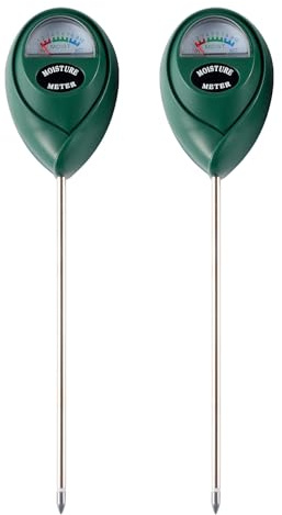 2 Packs Soil Moisture Meter, Plant Water Meter for House Plants, Soil Tester Test Kit Soil for Garden Lawn Farm Indoor & Outdoor Use, No Battery Required (Green)