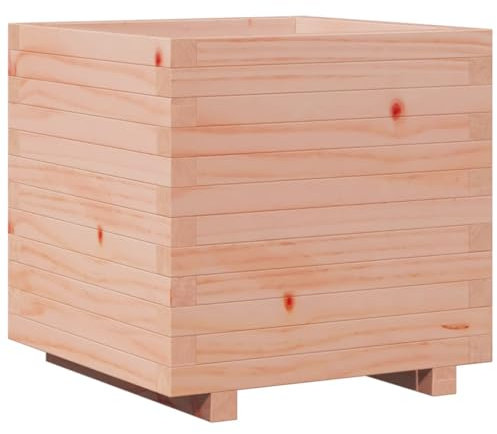 vidaXL Jardinière 50x50x49,5 cm Bois Massif de Douglas, jardinière d'extérieur, bac à Fleurs, boîte à Plantes, jardinière de terrasse