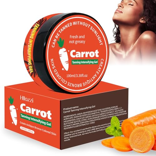 Karotten Bräunungsgel,Tanning Gel,Bräunungsbeschleuniger mit Kokosnussöl und Vitaminen A & E,Karottenöl Selbstbräuner,tanning oil,Bräunungsbeschleuniger mit Selbstbräuner