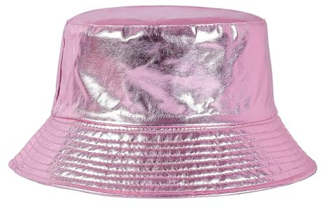 JJDreams Beidseitig Hut Fischerhut Bucket Hat Festival Hut für Thanksgiving,Geburtstagsfeiern, Halloween-Partys,Rosa