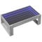 vidaXL Couchtisch, Beistelltisch mit Infinity-LED, Sofatisch Kaffeetisch für Wohnzimmer, Teetisch Wohnzimmertisch, Grau Sonoma Holzwerkstoff Glas