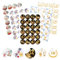 Adventskalender Aufkleber Zahlen, 5 X Adventskalender Sticker 1-24, Aufkleber Adventskalender Zahlen, Adventskalender Zahlen Aufkleber für Adventskalender Basteln und Befüllen