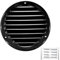 H&C VENT Rejilla Ventilación Ø 125mm Metálica │Para Extractor de Baño Cocina Exterior Interior │ Rejilla Aire Acondicionado Conductos Pared Techo Tubo HVAC │ Cubierta de Acero Redonda con Mosquitera