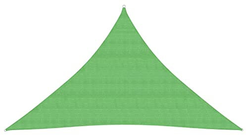 Voile d'ombrage en polyéthylène haute densité 160 g/m² pour pelouse et jardin, vie extérieure, vie en extérieur, parasols et parasols Vert clair 5x5x6 m