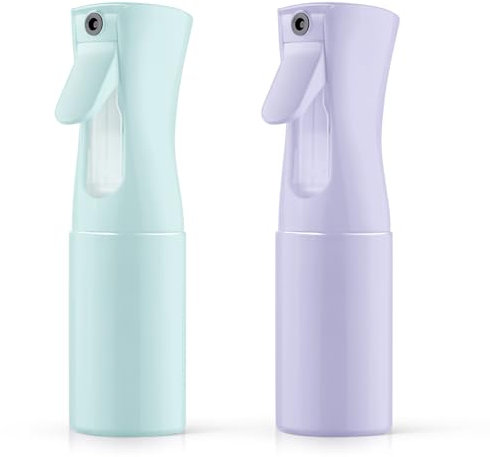LOPHE Vaporisateur pour Cheveux,2PCS 200ml Vaporisateur Rechargeable Visage Coiffeur, Vaporisateur de Coiffure Réutilisable pour Nettoyage Vaporisateur Cheveux Produit Coiffure,Bleu+Violet