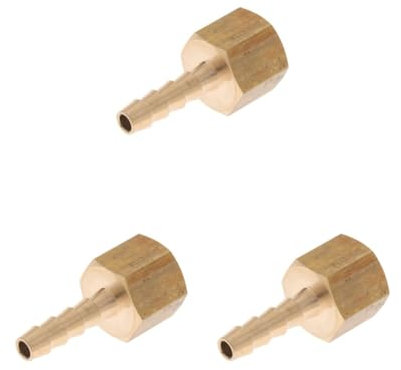 Lot de 3 raccords femelles en laiton pour raccord de tuyau adaptateur cannelé BSP 4