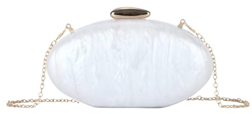 HomKuch Donna Shell acrilico clutch borse elegante festa di nozze sera borsa borsa piccole borse a spalla