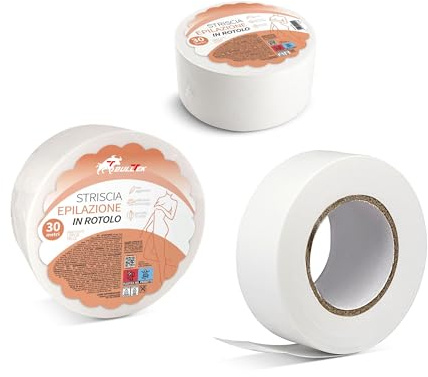 Vlies-Haarentfernungsrolle, 7 cm x 30 m, Einweg-Wachsstreifen aus Vliesstoff, ideal für Gesicht, Körper und Beine, für den professionellen und privaten Gebrauch, hohe Haftung und Sanftheit