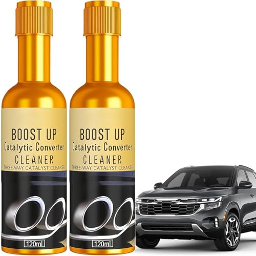 AurolaGlow Catalytic Converter Cleaner Petrol & Fuel System Cleaner 2PCS, Gasoline Engine Carbon Deposit Remover for Auto Parts & Exhaust System Maintenance