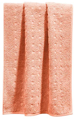 Möve Handtuch Quadretti Walk-Frottier apricot Größe 50x100 cm