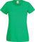 Fruit of the Loom Ladies Fit Valueweight Colours Short Sleeve Cotton T-Shirt, Green - Kelly Green, XX-Large