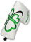 Craftsman Golf Clover/Shamrock White Putter Cover Headcover For Scotty Cameron Taylormade Odyssey Blade