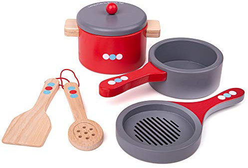 Bigjigs Toys Batterie de Cuisine