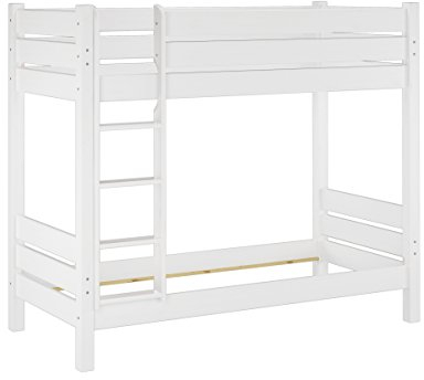 Erst-Holz®Stockbett für Erwachsene weiß 90x200 Nischenhöhe 100 Bettrahmen ohne Zubehör 60.16-09WoR