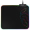 KROM Knout RGB - Alfombrilla Gaming para Ratones de Ordenador, Base de Goma Antideslizante, Marco Cosido con Tira LED RGB, tamaño 320x270x3 mm, Color Negro
