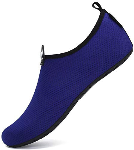 SAGUARO Agua Calcetines Hombre Escarpines Mujer Calzado de Agua para Playa o Piscinas Deportes Acuaticos,Azul,44/45