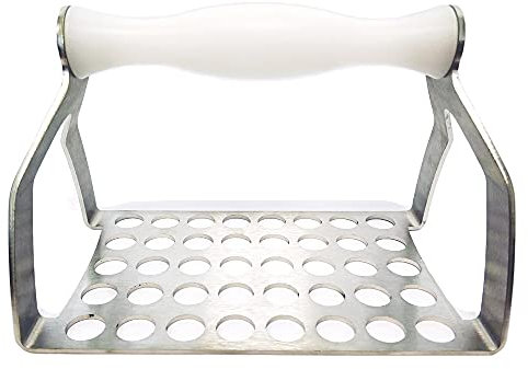 PROVER SRLS Poldino Polpettino utensile da Cucina per polpettine di Carne, Gnocchi, chicche o struffoli in Acciaio Inossidabile, Scegli la Misura (Fori da 13mm)