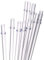 DAKOUFISH 10 Inch Clear Reusable Plastic Replacement Drinking Straws for 16 oz & 30 oz Mason Jar Tumblers,Set of 12 Pcs Straws with Cleaning Brush (10inch, Clear)