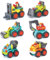 6-teiliges Baufahrzeug-Set – Bulldozer, Zementmischer, Kipper, Gabelstapler, Bagger und Straßenwalze für Ihren kleinen Bauunternehmer – Schiebespielzeug für Kleinkinder ab 18 Monaten