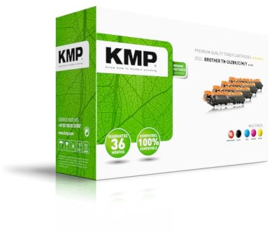 KMP Tonerkartusche passend für Brother TN242BK, TN242C, TN242M, TN242Y Multipack - B-T57V - für HL-3142CW HL-3152CDW HL-3172CDW, DCP-9017CDW D... etc.