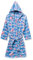 Playshoes Unisex Kinder Fleece-Bademantel Morgenmantel, Krebs, 122/128