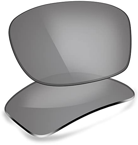 ThunderClap Verres de rechange en polycarbonate pour lunettes de soleil Oakley Fives Squared, Gris ultime, Taille Unique