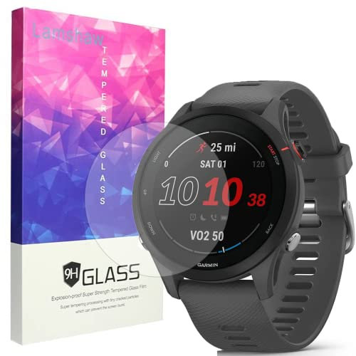 SkyBand [3 Pack Protector] 9H Protector De Pantalla De Cristal Templado Compatible para Reloj Inteligente Garmin Forerunner 255 / 255S (41mm-255S-3 Pack)
