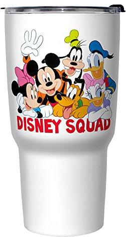 Disney Squad 27 oz Stainless Steel Insulated Travel Mug, 27 Ounce, Multicolored