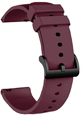 Todotumovil Correas de Repuesto Compatibles con Amazfit Bip, Pulsera de Reemplazo de Silicona Suave (Morado)