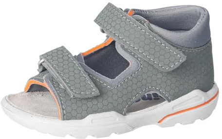 RICOSTA Jungen Sandalen TITU, Kinder Lauflernschuhe, Weite: Mittel, waschbar, Klettverschluss, Sommerschuhe, Freizeitschuhe, Salbei/grau (570), 23 EU