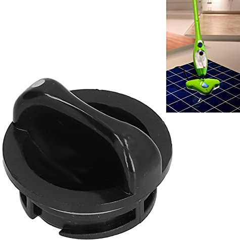 Mokernali Wassertankdeckel für Dampfmopp x5, Cleaner Mop Deckeldeckel, Gute Abdichtung, Abdeckung aus ABS-Ersatzteil für Dampfmopp-Zubehör, Schwarz, für X5 Dampfmopp