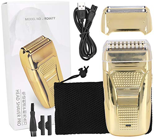 Elektrorasierer Männer Wiederaufladbarer Elektrorasierer Tragbarer Männer Bartschneider Rasierer Hine Gold