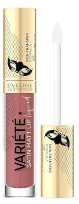 Eveline Cosmetics Variété Langanhaltender Flüssiger Lippenstift mit Hyaluronsäure - Nr. 04 | Mattes Finish & Feuchtigkeitsspendende Formel