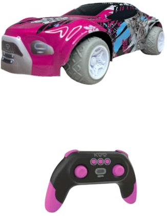 KOO Be Blip Kita - Voiture Télécommandée - Batterie Rechargeable - Lumières LED - Télécommande Universelle à 3 Piles (Non fournies) - 2.4Ghz - 14km/h - A partir de 5 Ans - KAB-KOO-0006
